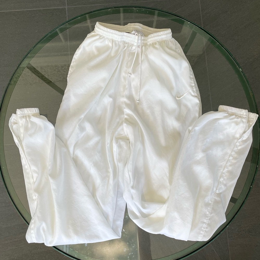Vintage white Nike windbreaker tracksuit pants